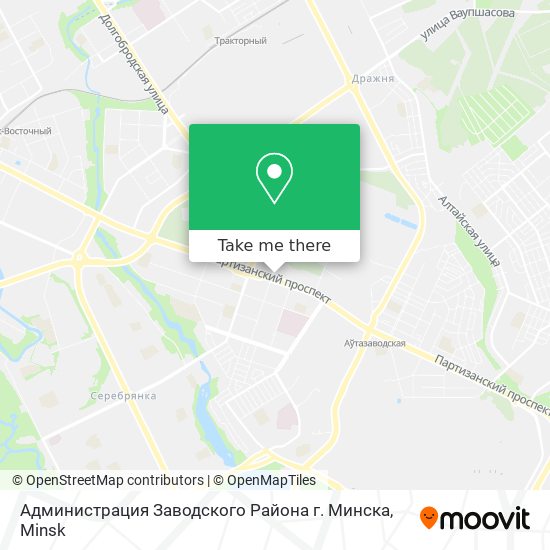 Администрация Заводского Района г. Минска map