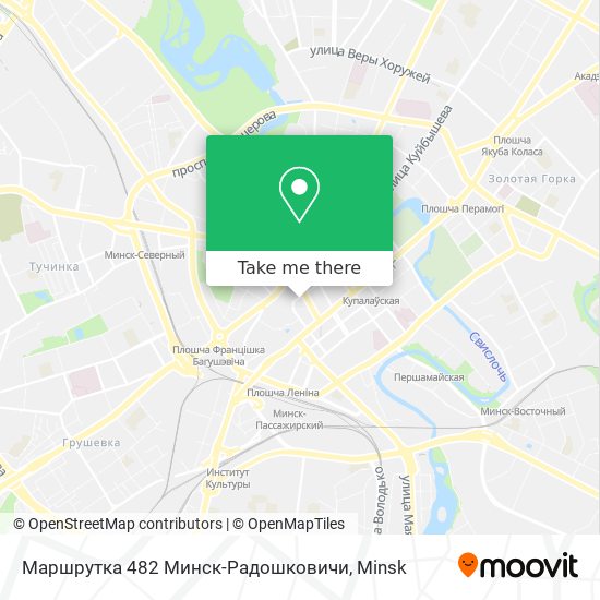 Маршрутка 482 Минск-Радошковичи map