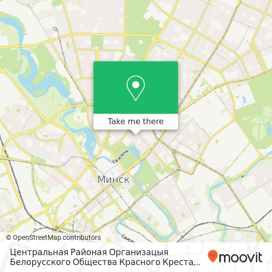 Центральная Районая Организацыя Белорусского Общества Красного Креста map