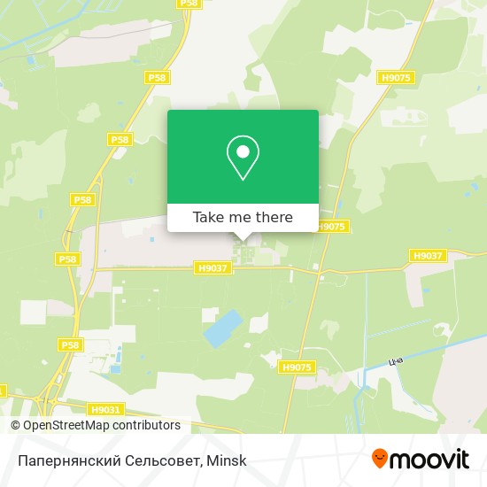 Папернянский Сельсовет map