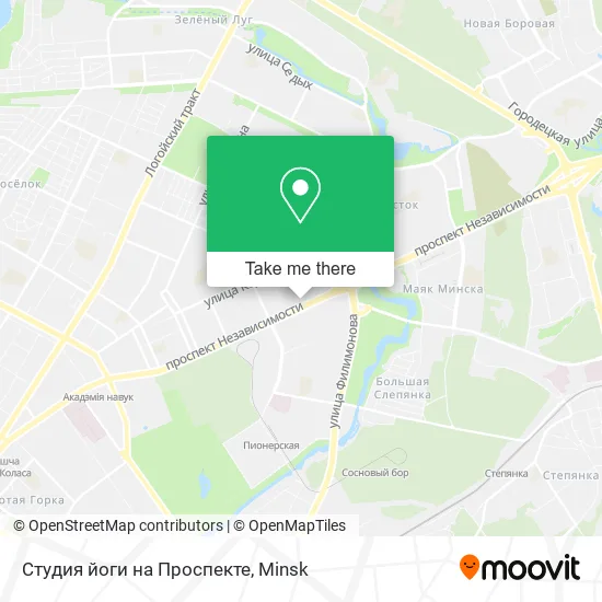 Студия йоги на Проспекте map