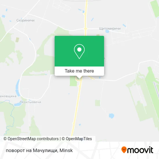 поворот на Мачулищи map