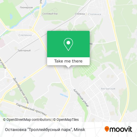 Остановка "Троллейбусный парк" map