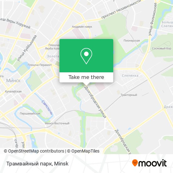 Трамвайный парк map