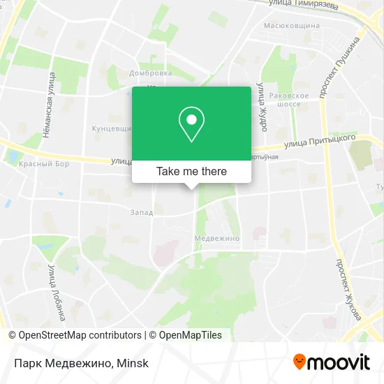 Парк Медвежино map