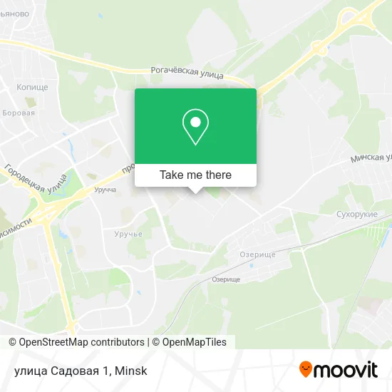 улица Садовая 1 map
