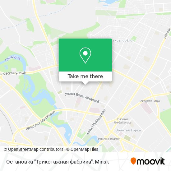 Остановка "Трикотажная фабрика" map