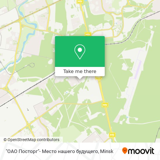 "ОАО Посторг"- Место нашего будущего map