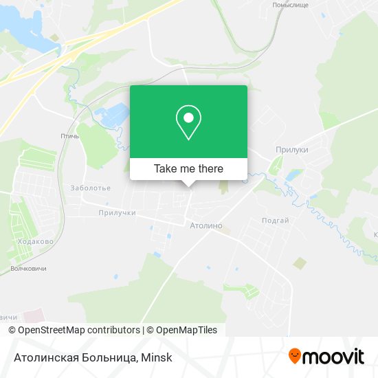 Атолинская Больница map