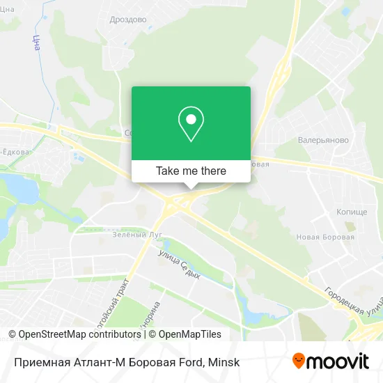 Приемная Атлант-М Боровая Ford map