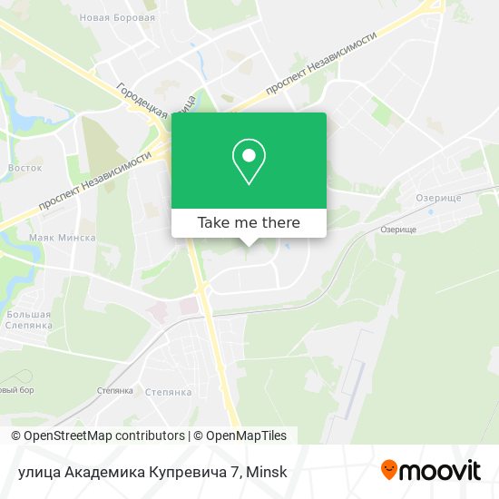 улица Академика Купревича 7 map