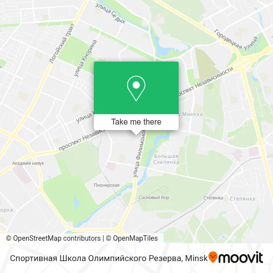 Спортивная Школа Олимпийского Резерва map
