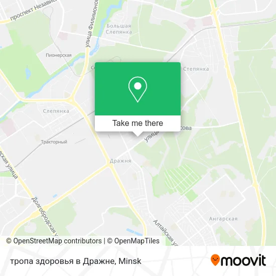 тропа здоровья в Дражне map