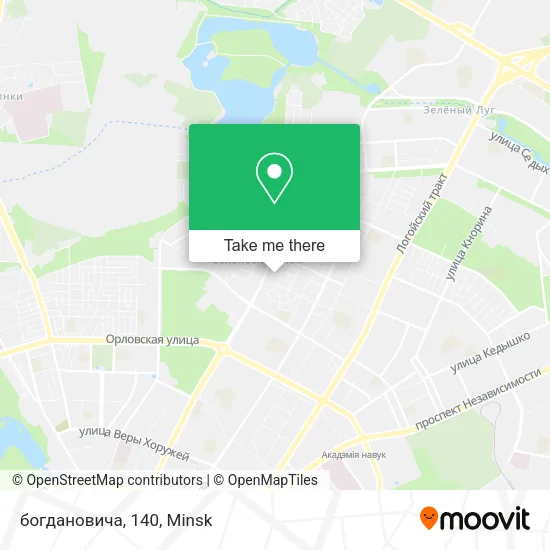 богдановича, 140 map