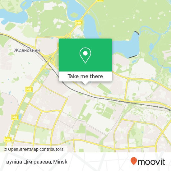 вуліца Ціміразева map