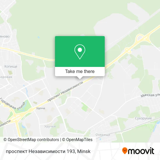 проспект Независимости 193 map