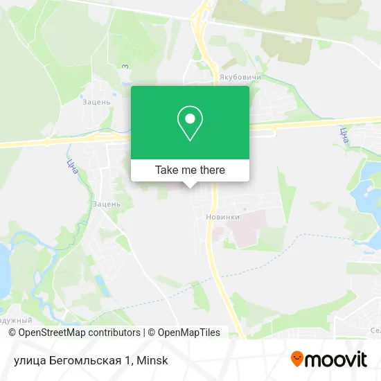 улица Бегомльская 1 map
