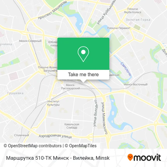 Маршрутка 510-ТК Минск - Вилейка map