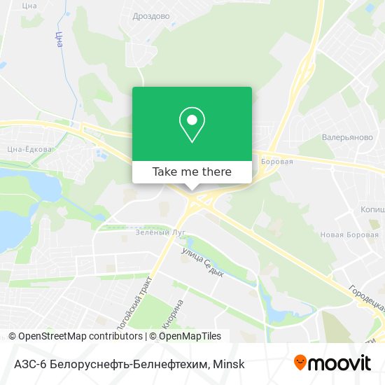АЗС-6 Белоруснефть-Белнефтехим map