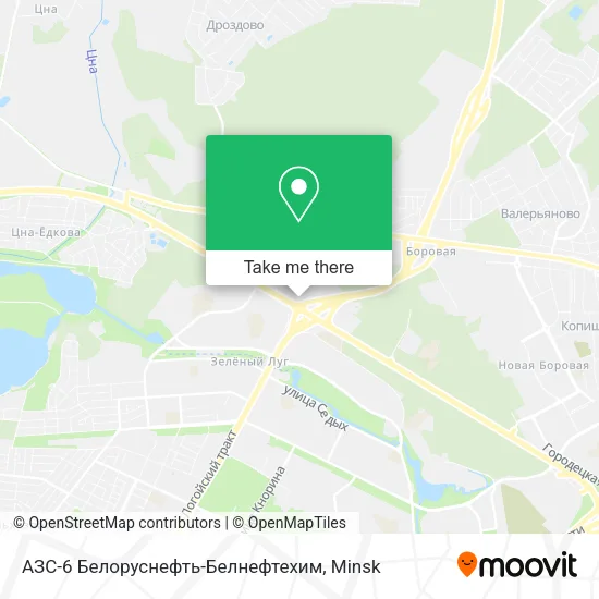 АЗС-6 Белоруснефть-Белнефтехим map