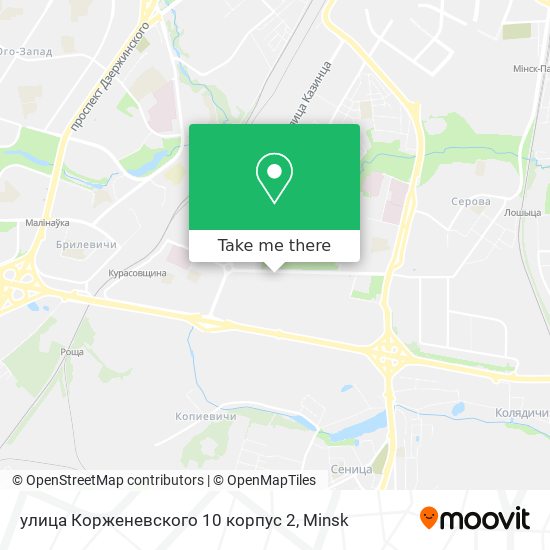 улица Корженевского 10 корпус 2 map