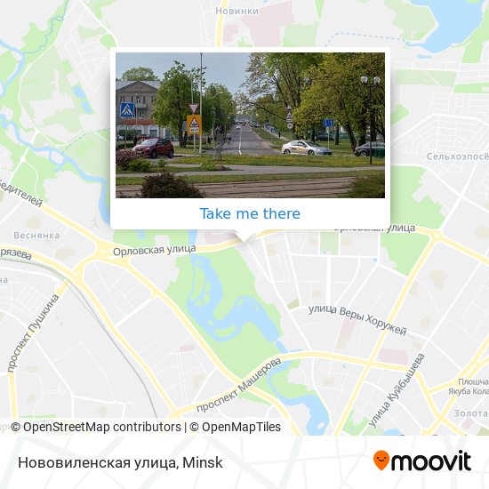 Нововиленская улица map