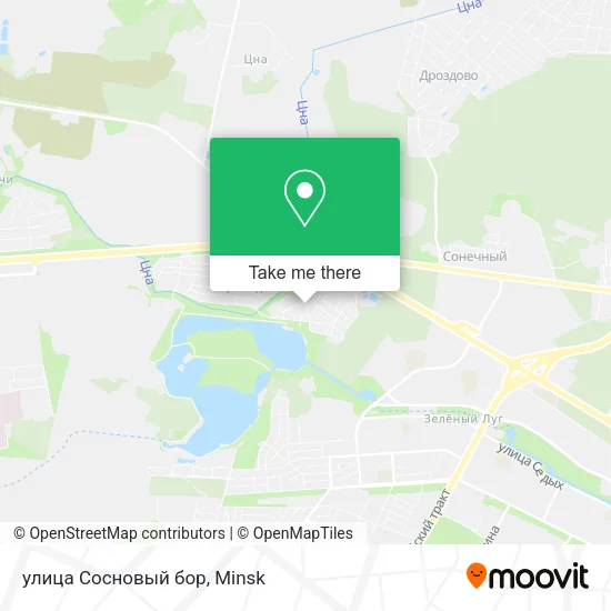 улица Сосновый бор map