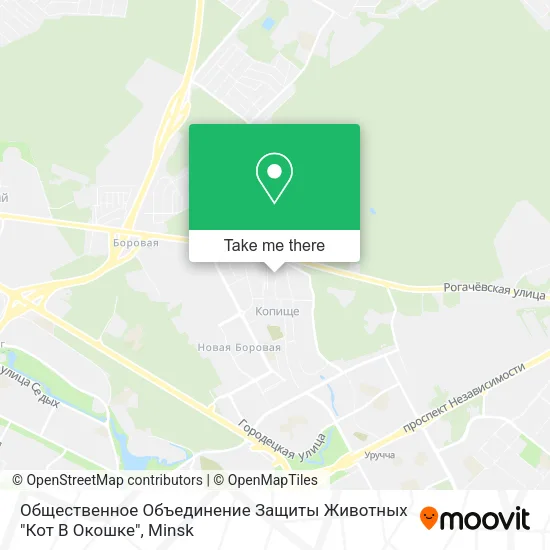 Общественное Объединение  Защиты Животных "Кот В Окошке" map