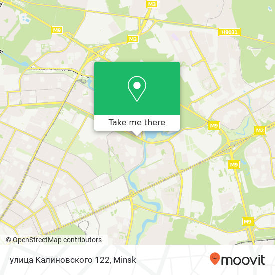 улица Калиновского 122 map