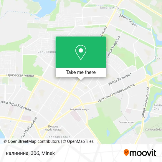 калинина, 30б map