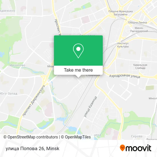 улица Попова 26 map