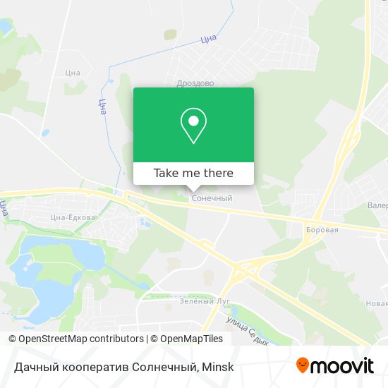 Дачный кооператив Солнечный map
