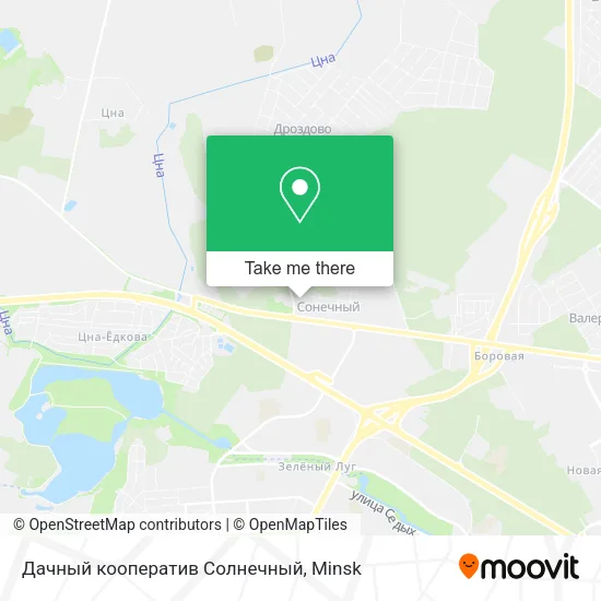 Дачный кооператив Солнечный map