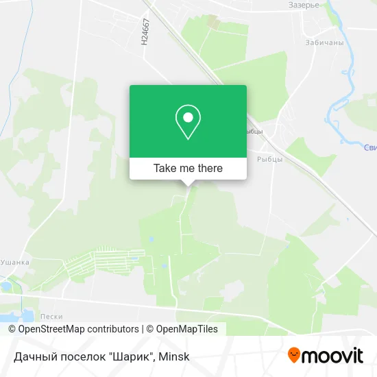 Дачный поселок "Шарик" map