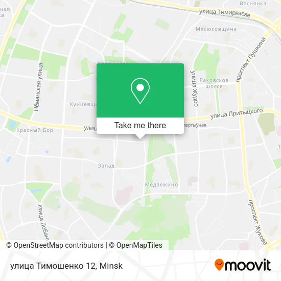 улица Тимошенко 12 map