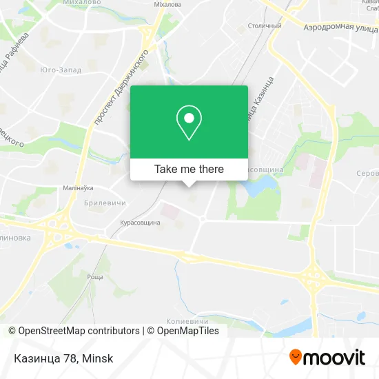 Казинца 78 map