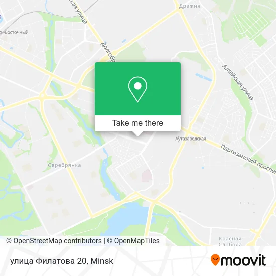 улица Филатова 20 map