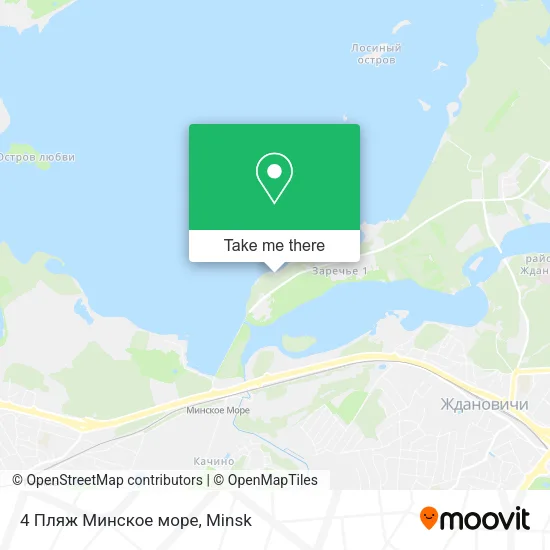 4 Пляж Минское море map