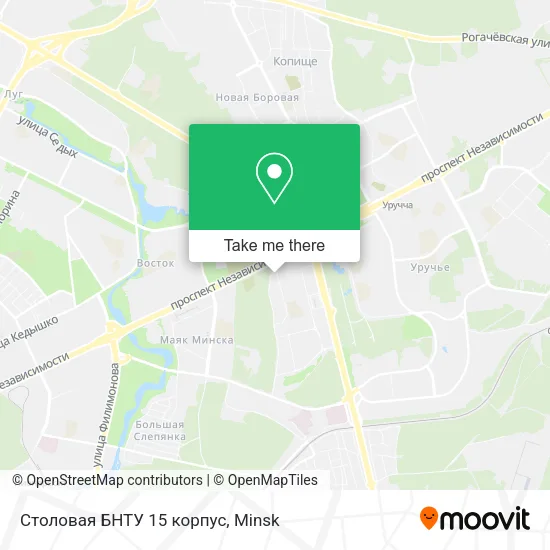 Столовая БНТУ 15 корпус map