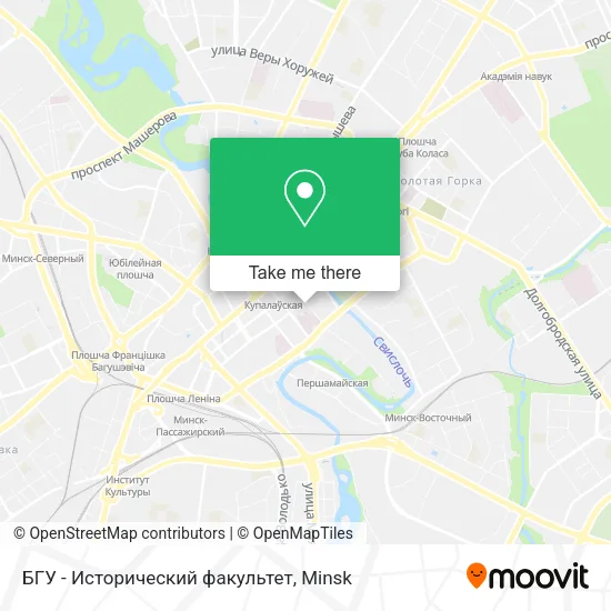 БГУ - Исторический факультет map