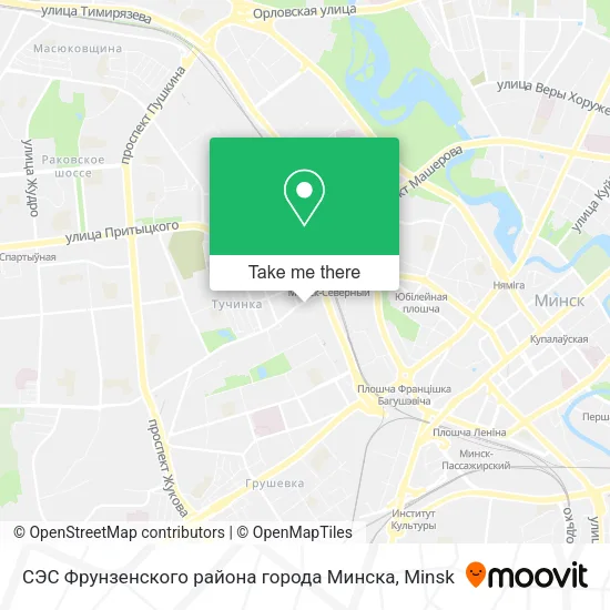 СЭС Фрунзенского района города Минска map
