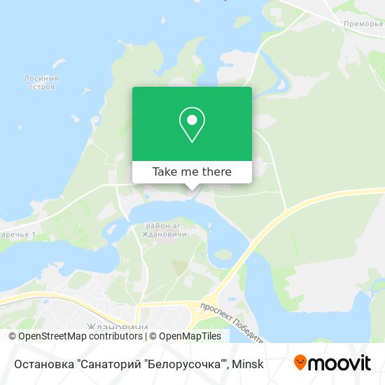 Остановка "Санаторий "Белорусочка"" map