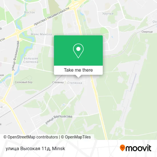 улица Высокая 11д map