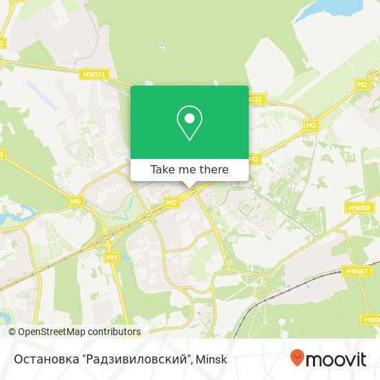 Остановка "Радзивиловский" map