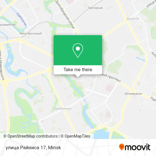 улица Райниса 17 map