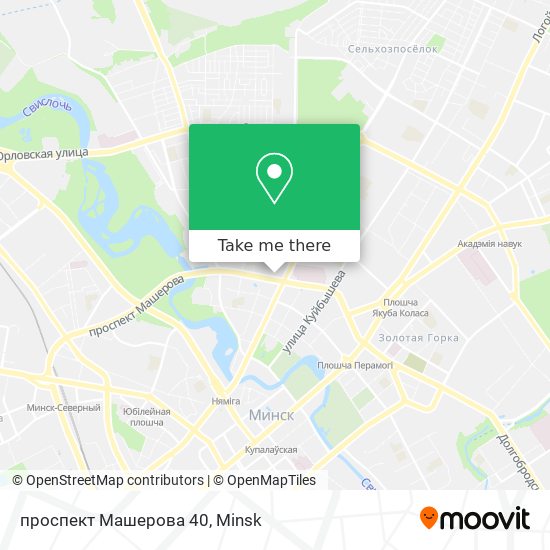 проспект Машерова 40 map