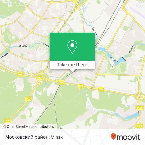 Московский район map