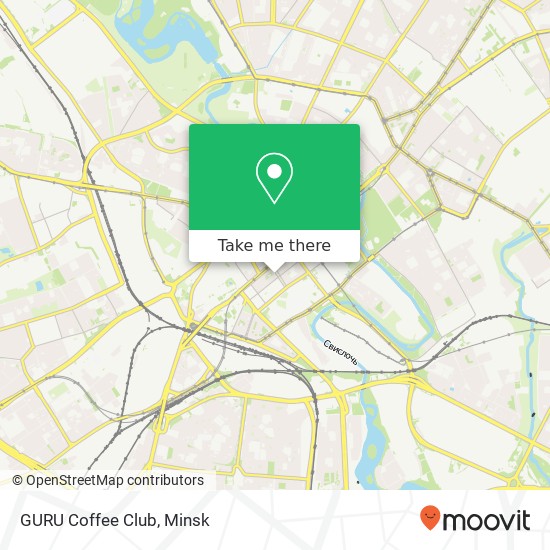 GURU Coffee Club map