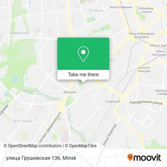 улица Грушевская 136 map