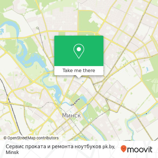 Сервис проката и ремонта ноутбуков pk.by map